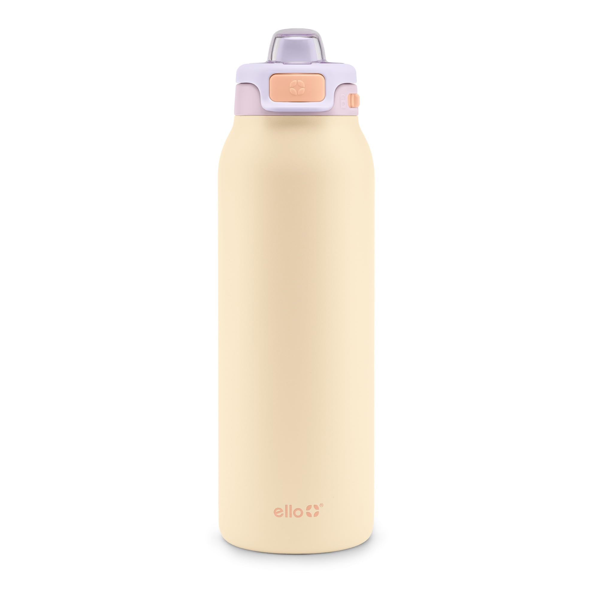 Ello Pop & Fill Insulated Stainless Steel Water Bottle with Quick Fill Lid, Leakproof Locking, Sip or Chug Spout, BPA-Free, Double Wall Vacuum Insulated for Sports, Travel & School- 22oz / 32oz / 40oz