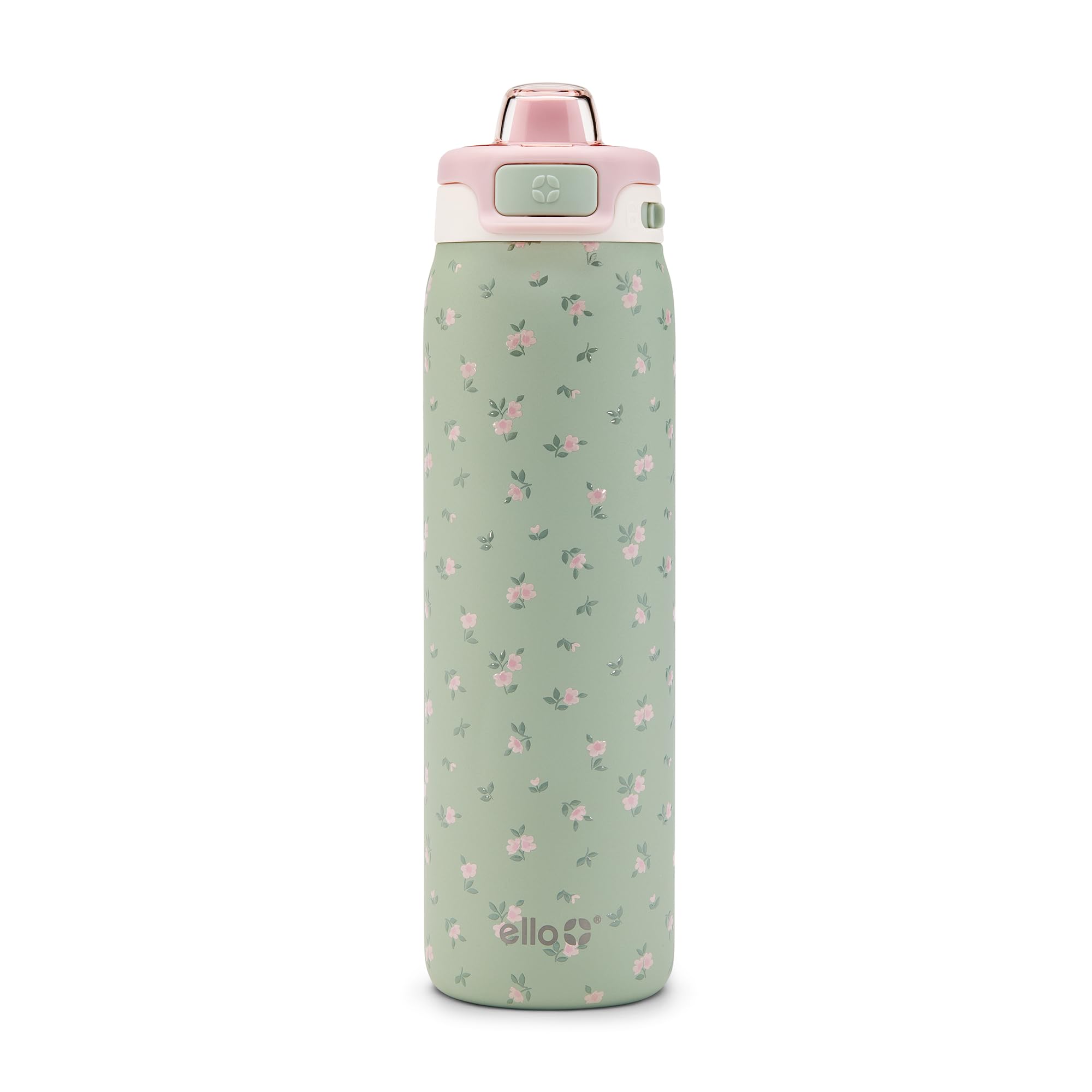 Ello Pop & Fill Insulated Stainless Steel Water Bottle with Quick Fill Lid, Leakproof Locking, Sip or Chug Spout, BPA-Free, Double Wall Vacuum Insulated for Sports, Travel & School- 22oz / 32oz / 40oz