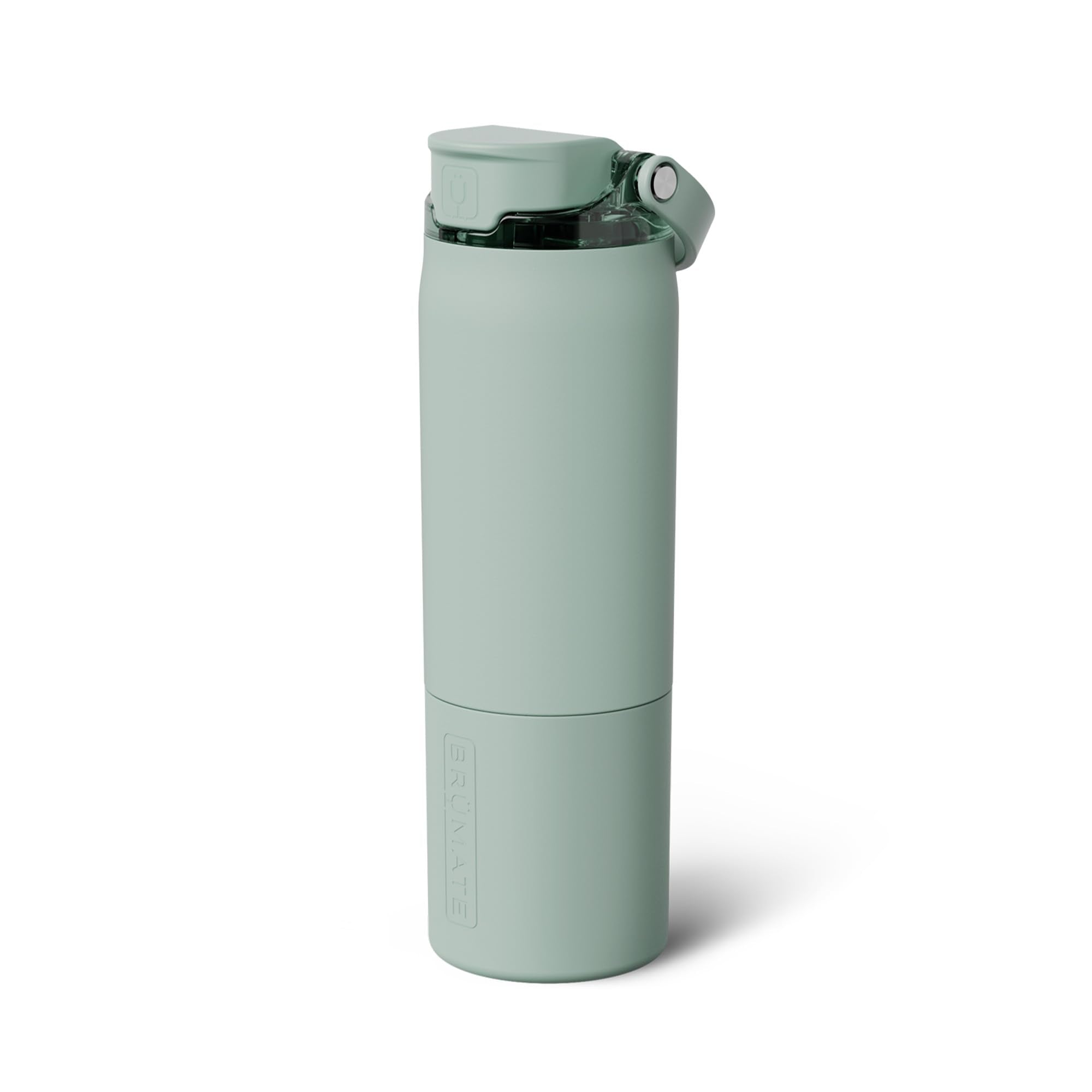 BrüMate Rise 35oz Water Bottle With 100% Leakproof Covered Silicone Straw | Insulated Stainless Steel Water Bottle | Fast Flow | Soft Sip Silicone Spout | Removable Straw | BPA-Free (Nightfall Blue)