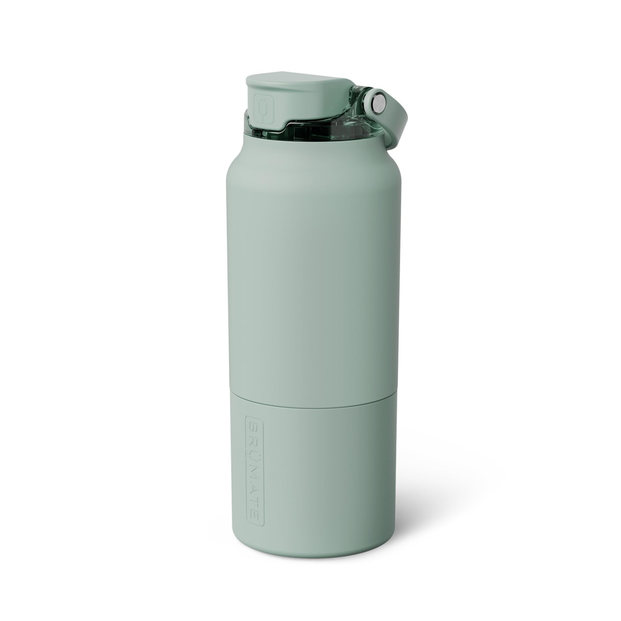 BrüMate Rise 25oz Water Bottle With 100% Leakproof Covered Silicone Straw | Insulated Stainless Steel Water Bottle | Cup-Holder Friendly | Fast Flow | Soft Sip Silicone Spout | BPA-Free (Dune)