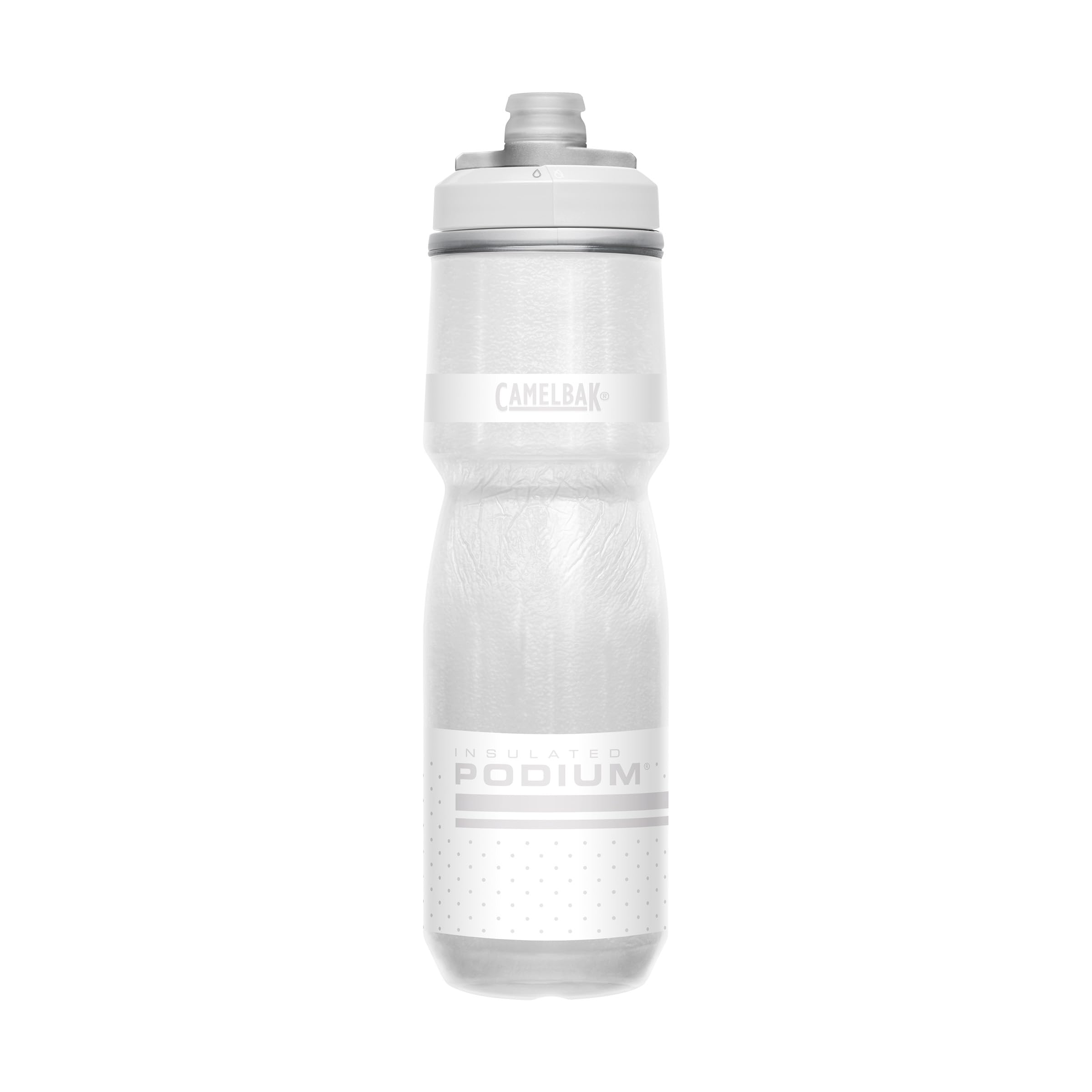 CamelBak Podium Chill Bike Insulated Squeeze Water Bottle Lime/Blue Stripe, 24oz