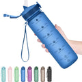 Hyeta 32oz Water Bottles with Straw - Stay Motivated and Hydrated with Convenient Times to Drink Markings, Durable, Leak-proof