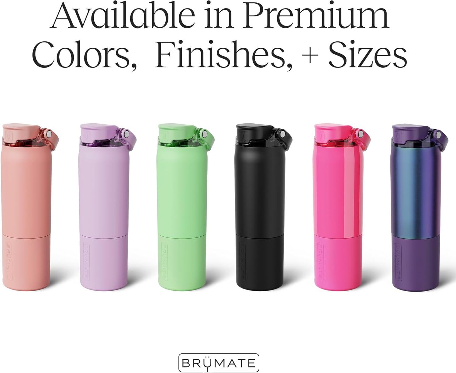 BrüMate Rise 25oz Water Bottle With 100% Leakproof Covered Silicone Straw | Insulated Stainless Steel Water Bottle | Cup-Holder Friendly | Fast Flow | Soft Sip Silicone Spout | BPA-Free (Dune)