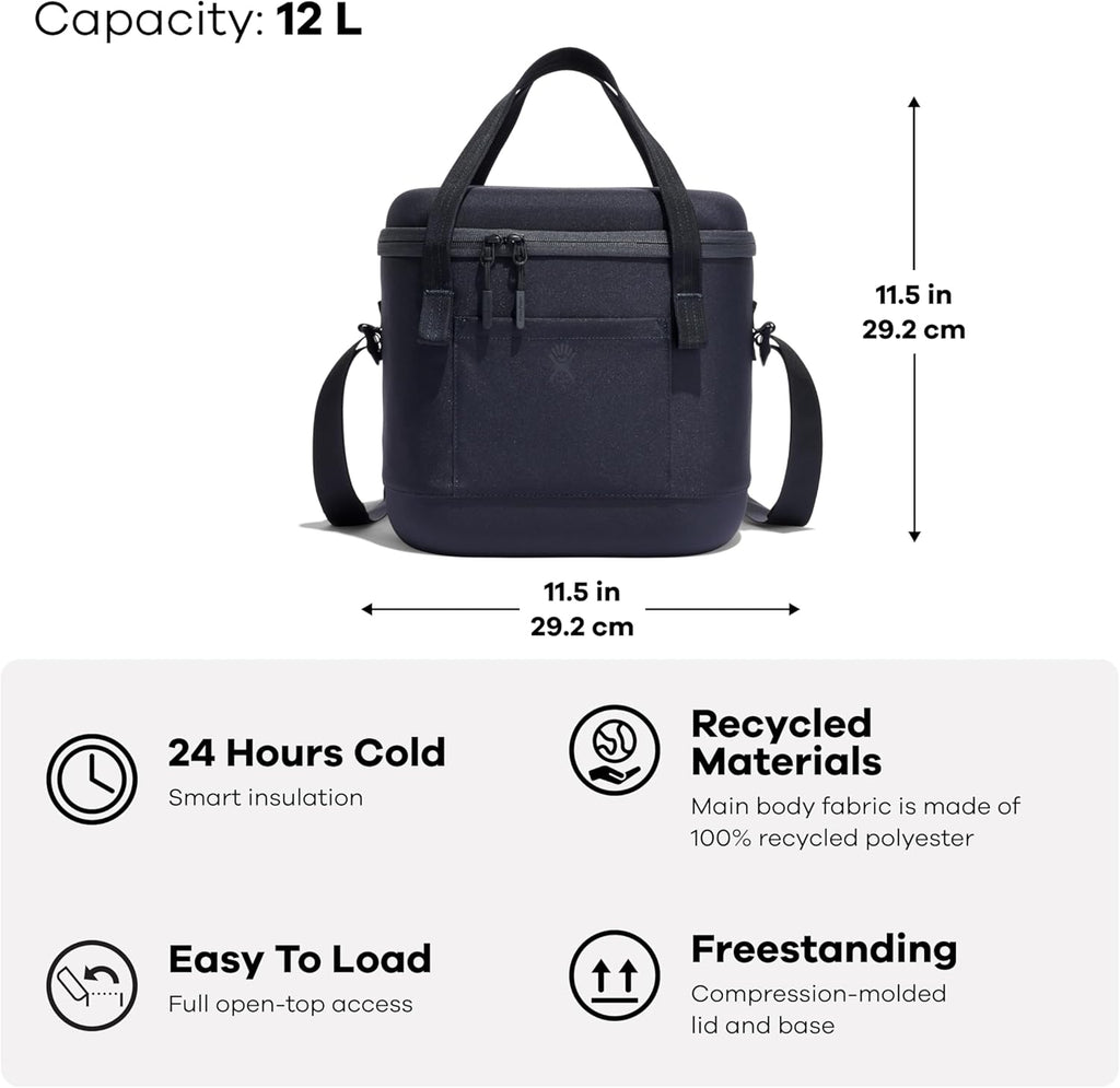 Hydro Flask Cooler Bag - Insulated Portable Soft Cooler - 12 L Capacity in Cascade and SURF